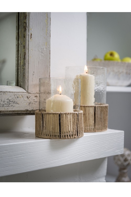 22SS52_Retreat_Sml_Jute_Bottom_Glass_Lantern_Home_Accessories_candles___lanterns