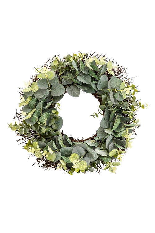 675791_Candlelight_Eucalyptus___Foliage_Wreath_Green_in_Craft_Pizza_Box_41cm