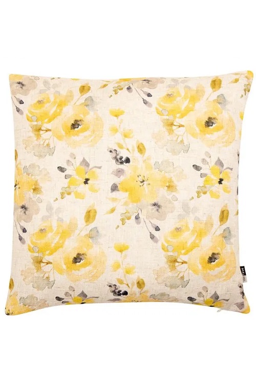Prınted_Roses_Lınen_Cushıon_Yellow_45X45Cm_Sc-Chelsea-Yellow_Malini_Cushions